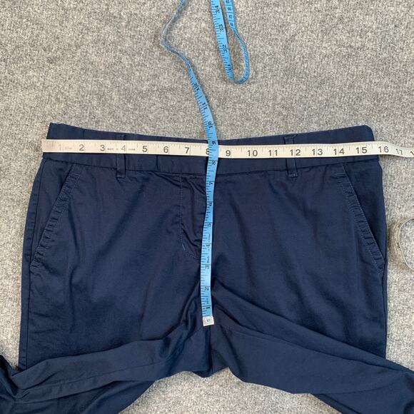 J Crew Pants Womens 6 Navy Stretch City Fit Skimmer Tapered Cropped Trousers - Picture 4 of 9